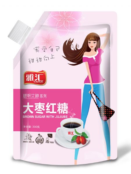 雅匯300g吸嘴袋紅糖-大棗紅糖