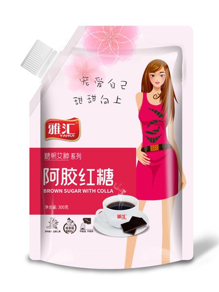 雅匯300g吸嘴袋紅糖-阿膠紅糖