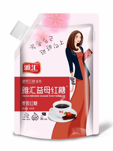 雅匯300g吸嘴袋紅糖-益母紅糖